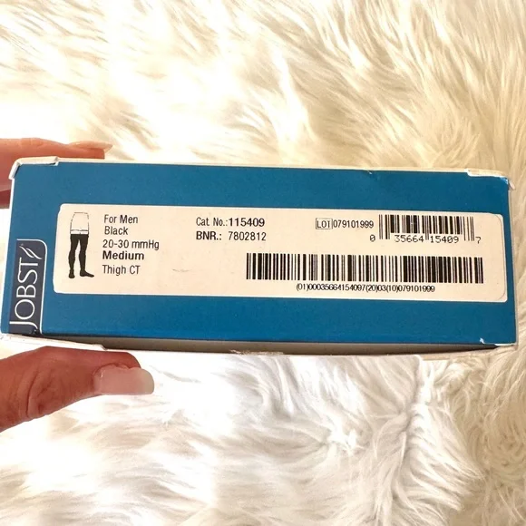 💖 Jobst For Men Thigh High CT Stockings 20-30 mmHG, NWT - Picture 2 of 15